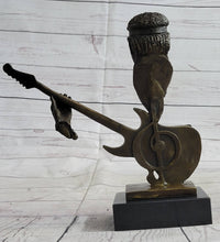 Load image into Gallery viewer, Bronzhaus - Jimi Hendrix Bronze Bust Sculpture Statue Collectible Art 10" x 10"