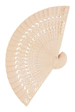 Load image into Gallery viewer, Cap Zone - Hollow Laser Cut Wooden Handheld Fan - w/ Box