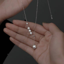 Load image into Gallery viewer, Perimade & Co. LLC - Simple Elegant Pearl Pendant Necklace in 925 Sterling Silver: Silver