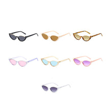 Load image into Gallery viewer, ACCITY - NEW HALF-FRAME CAT-EYE STREET STYLE SUNGLASSES_CWASG0386: White / (OS) 2