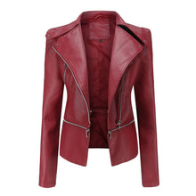 Load image into Gallery viewer, Lily Clothing - Women's leather garment with removable hem: WINE / (S) 1