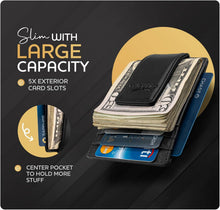 Load image into Gallery viewer, Claasico - Money Clip Leather Wallet For Men: Coffee