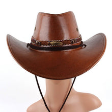 Load image into Gallery viewer, ACCITY - 2024 NEW FASHION CASUAL WESTERN COWBOY HAT_CWAH1887: DARKCOFFEE / (OS) 1