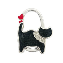 Load image into Gallery viewer, Wrapables.com - Wrapables Stylish Foldable Purse Hook Hanger: Black Cat