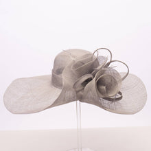 Load image into Gallery viewer, KaKyCo - Rose Veil Trim Off Face Floppy Sinamay Hats | 117145: YELLOW