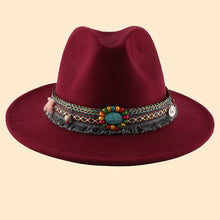 Load image into Gallery viewer, ACCITY - WOMEN RETRO WARM FELT HAT JAZZ HAT_CWAH0753: KHAKI / (OS) 1
