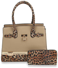Load image into Gallery viewer, Handbag Express - Metal Frame Tote Handbag Set: LH049-1W-1-BR
