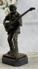 Load image into Gallery viewer, Bronzhaus - Signed Handcrafted Rick James Guitar Player Bronze Sculpture Figurine Statue