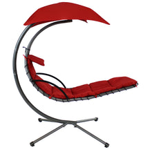 Load image into Gallery viewer, Sunnydaze Decor - Floating Lounge Chair with Umbrella and Stand - Set of 2