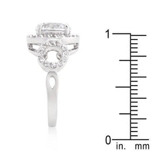 Load image into Gallery viewer, JGoodin - Round Cut Trio Cubic Zirconia Ring: 7