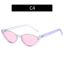 Load image into Gallery viewer, ACCITY - NEW HALF-FRAME CAT-EYE STREET STYLE SUNGLASSES_CWASG0386: White / (OS) 2