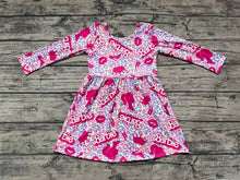 Load image into Gallery viewer, Aier Wholesale - Baby Girls Doll Pink Knee Length Dresses: 6-7T