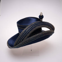 Load image into Gallery viewer, KaKyCo - AJ786Y Extended Off Face Mad Hatter Edges Coved Rhinestone: White