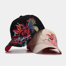 Load image into Gallery viewer, ACCITY - Butterfly Embroidery Baseball Cap, Women’s Sun Hat_CWAH1648: Black / (OS) 2