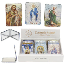 Load image into Gallery viewer, TAPA fashion - Religious Rectangular Glitter Compact Makeup Mirror JM6423-2 (12PC): ASSORTED