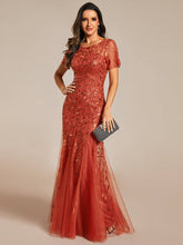 Load image into Gallery viewer, Ever-Pretty - Sequin Shiny Fishtail Tulle Dresses for Party: Silver / 4