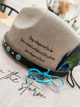 Load image into Gallery viewer, Wild Indigo - I am The Storm Burned Hat Western Hat Rancher Cowboy: Amber