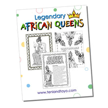 Load image into Gallery viewer, Teni & Tayo Creations - Legendary African Queens: A Coloring Book For All Ages