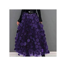 Load image into Gallery viewer, UZ Wholesale Store - Versatile High-Waisted Polka Dot A-Line Skirt: DEEP GREEN / One_size