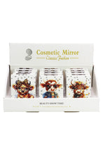 Load image into Gallery viewer, Cap Zone - Highland Baby Cow Glitter Compact Mirror: Assorted / One Size