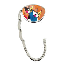 Load image into Gallery viewer, Wrapables.com - Wrapables Stylish Foldable Purse Hook Hanger: Black Cat