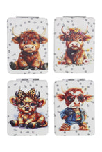 Load image into Gallery viewer, Cap Zone - Highland Baby Cow Glitter Compact Mirror: Assorted / One Size