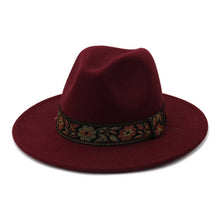Load image into Gallery viewer, ACCITY - AUTUMN AND WINTER EUROPEAN AND AMERICAN JAZZ HAT_CWAH1774: RUST / (OS) 1