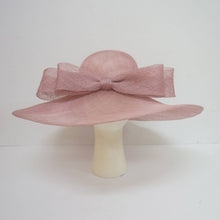 Load image into Gallery viewer, KaKyCo - 122008 Large Simple Ribbon Sytle Sinamay Bow Hat: FUCHSIA