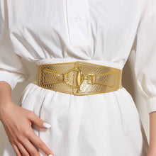 Load image into Gallery viewer, NINEXIS - CWABE0563_SOLID COLOR MULTI FUNCTIONAL ELASTIC BELT: Gold / (OS) 1