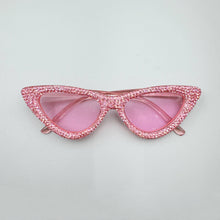 Load image into Gallery viewer, Ole - Handmade Rhinestone Sunglasses G0243: Pink