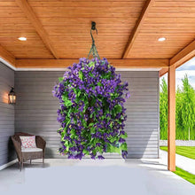 Load image into Gallery viewer, Kiyo Home - Faux UV-Resistant Hanging Lilies, Set of 3: Red / 3pc