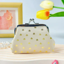 Load image into Gallery viewer, Magnifique Hearts - Chic Heart Print Mini Coin Purse - Golden Foil Detail Wallet