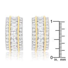 Load image into Gallery viewer, JGoodin - Dual-Tone Tri-Row Stud Earrings