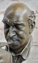 Load image into Gallery viewer, Bronzhaus - Abstract Bronze Metal Bust Sculpture Statue of Trumpet Player on Marble Base Signed Art