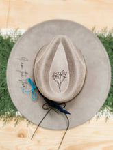 Load image into Gallery viewer, Wild Indigo - I am The Storm Burned Hat Western Hat Rancher Cowboy: Olive