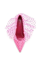 Load image into Gallery viewer, Azalea Wang - DISCREET-PINK BARBIE PUMP WITH POLKA DOT TULLE: 8.5