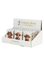 Load image into Gallery viewer, Cap Zone - Highland Baby Cow Glitter Compact Mirror: Assorted / One Size