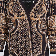 Load image into Gallery viewer, Productseeker - CT95 Beaded V-Neck Long-Sleeve Trench Coat for Women: Color as pictures / English / S