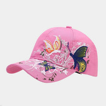 Load image into Gallery viewer, ACCITY - Butterfly Embroidery Baseball Cap, Women’s Sun Hat_CWAH1648: Black / (OS) 2
