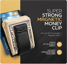 Load image into Gallery viewer, Claasico - Money Clip Leather Wallet For Men: Brown