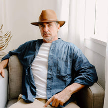 Load image into Gallery viewer, American Hat Makers - Wool Felt Leather Outdoor Fedora Style - Summit: Saddle / LG