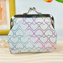 Load image into Gallery viewer, Magnifique Hearts - Chic Heart-Pattern Faux Leather Coin Purse, Kiss lock Wallet