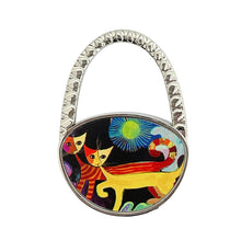 Load image into Gallery viewer, Wrapables.com - Wrapables Stylish Foldable Purse Hook Hanger: Black Baguette