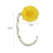 Load image into Gallery viewer, Wrapables.com - Wrapables Scenic Purse Hook Hanger, Foldable Handbag Table H: Pink Daisies