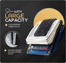 Load image into Gallery viewer, Claasico - Money Clip Leather Wallet For Men: Coffee