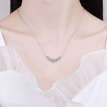 Load image into Gallery viewer, Perimade & Co. LLC - Seven-Stone Moissanite Charm Necklace in 925 Sterling Silver: 5.0 ct