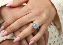Load image into Gallery viewer, Diamond Veneer Travel Jewelry - 5CT Radiant Cushion Diamond Veneer Cubic Zirconia Ring. 800R066: 7 / Clear