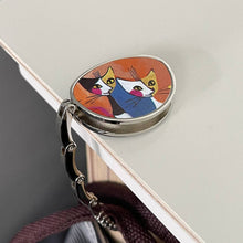 Load image into Gallery viewer, Wrapables.com - Wrapables Stylish Foldable Purse Hook Hanger: Black Cat