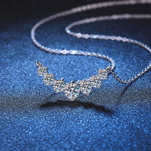 Load image into Gallery viewer, Perimade & Co. LLC - Seven-Stone Moissanite Charm Necklace in 925 Sterling Silver: 5.0 ct