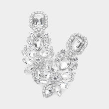 Load image into Gallery viewer, Sensibling Corp. - Marquise Square Stone Pointed Evening Clip On Earrings
: Jet Black